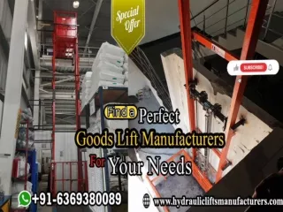 Hydraulic Goods Lift,Double Single Mast Goods Lift,Heavy Duty Goods Lift,Industrial Goods Elevator Manufacturer & Suppli