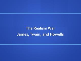 The Realism War