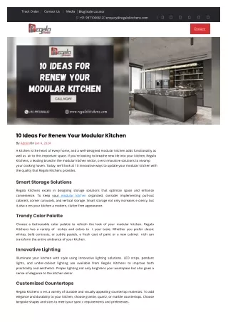 10 Ideas For Renew Your Modular Kitchen