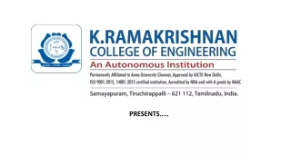 K. Ramakrishnan College of Engineering (KRCE) the Best Engineering College