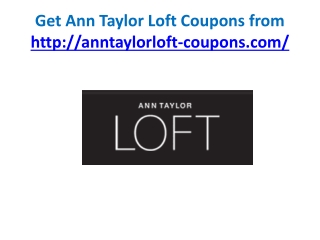 ann taylor loft coupons