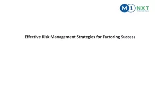 Effective Risk Management Strategies for Factoring Success