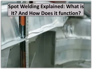 Several steps to explain spot welding machine