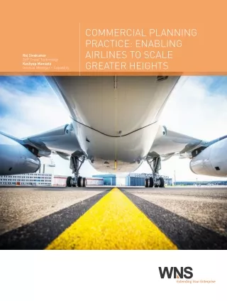 Airline Revenue Management| Digital Transformation & Analytics | WNS TRAVOGUE