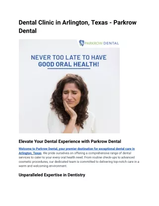 Dental Clinic in Arlington, Texas - Parkrow Dental (3)