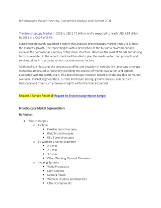 Bronchoscopy Market
