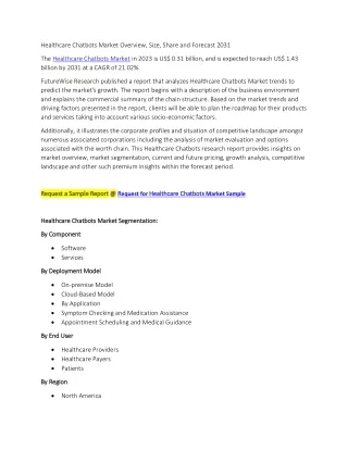 Healthcare Chatbots Market
