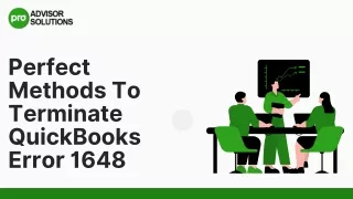 Quick Methods To Terminate QuickBooks Error 1648