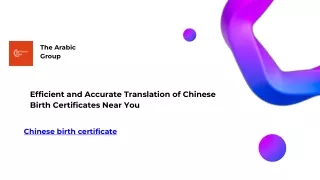 Efficient and Accurate Translation of Chinese Birth Certificates Near You