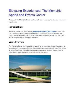 Elevating Experiences_ The Memphis Sports and Events Center