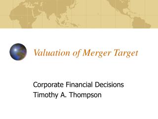 Valuation of Merger Target