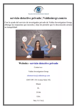 servicio detective privado  Valdesinvgr.com es