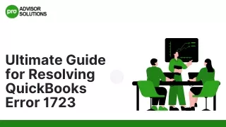 Quick Guide for Resolving QuickBooks Error 1723