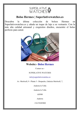 Bolso Hermes  Superlativewatches.es