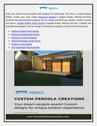 Aluminum Pergola Near Me