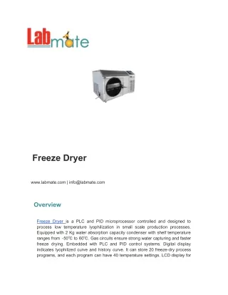 Freeze Dryer