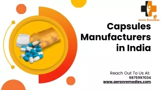 Best Capsules Manufacturers in India