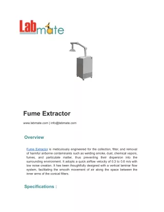 Fume Extractor