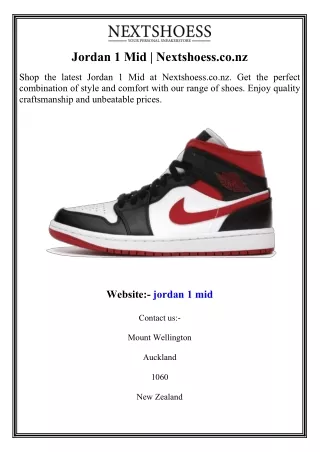 Jordan 1 Mid Nextshoess.co.nz