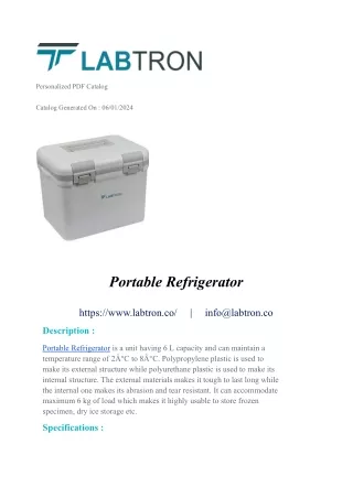 Portable Refrigerator