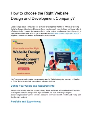 Website Design and Development Company