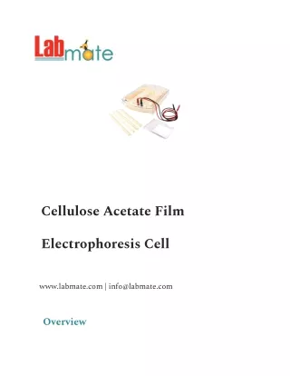 Cellulose Acetate Film Electrophores