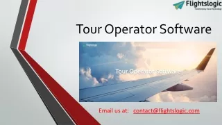 Tour Operator Software