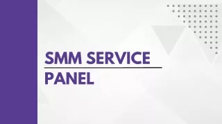 SMM Service Panel