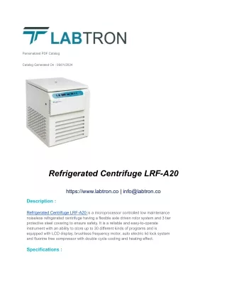 Refrigerated Centrifuge LRF-A20