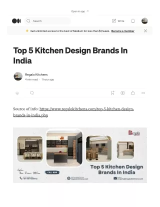 Top 5 Kitchen Design Brands In India