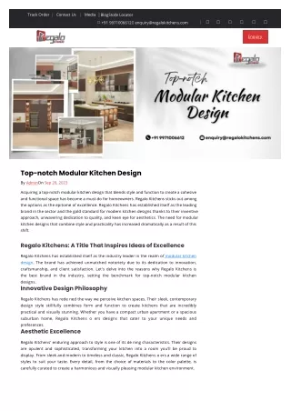 Top-notch Modular Kitchen Design