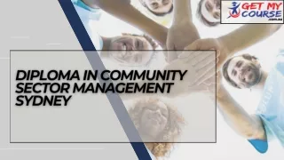 Diploma in Community Sector Management Sydney