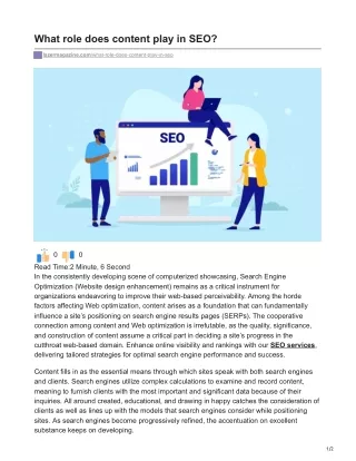 Content as the Cornerstone: Elevating SEO to New Heights