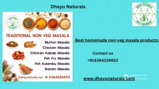 non veg masala products ppt