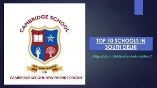 Top 10 Schools In South Delhi