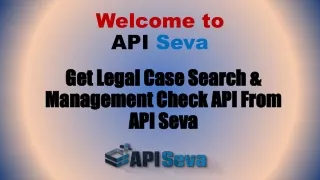 Get Legal Case Search & Management Check API From API Seva