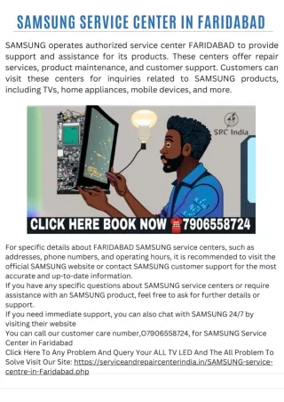 Samsung Service Center In faridabad