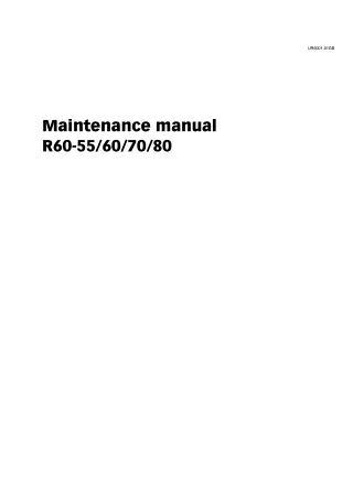 Still Fork Truck Forklift R60-55 Series Service Repair Manual