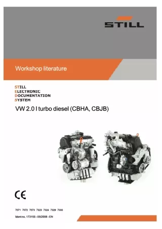 Still VW2.0 I turbo diesel (CBHS, CBJB) Service Repair Manual