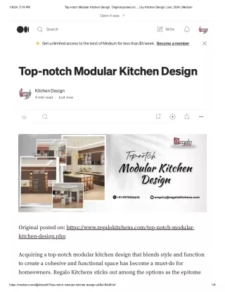 Top-notch Modular Kitchen Design