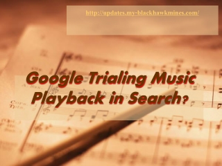 Google Trialing Music Playback in Search?