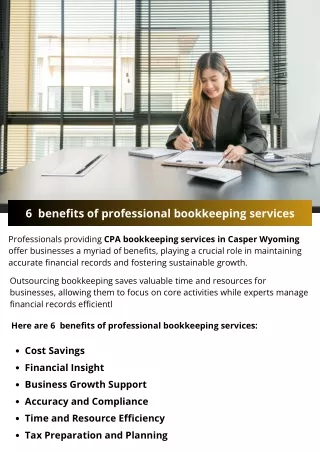 6  benefits of professional bookkeeping services