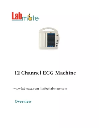 12 Channel ECG Machine