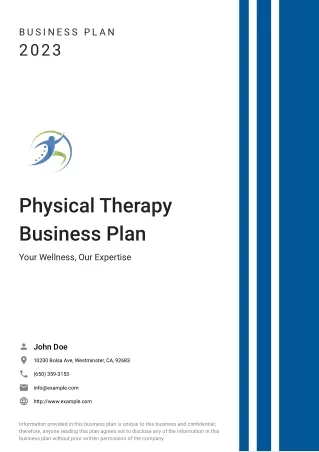 physical therapy business plan