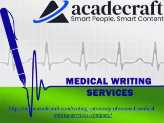 Introduction to Medical Writing Services