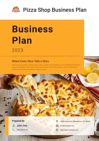 pizza shop business plan