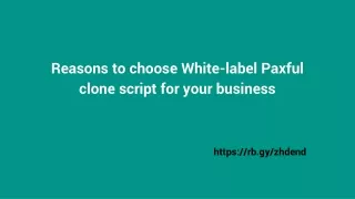 Reasons to choose White-label Paxful clone script for your business