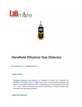 Handheld Ethylene Gas Detector