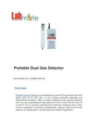 Portable Dual Gas Detector