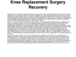 stryker knee replacement